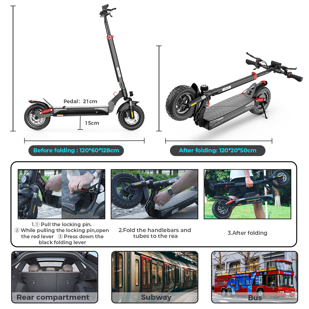 iScooter iX3 800W Off-Road Electric Scooter 40km/h