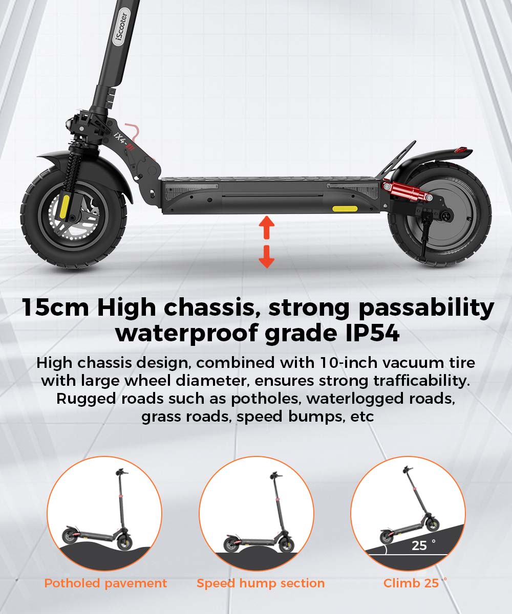 iScooter iX4 800W Off-Road Electric Scooter 45km/h