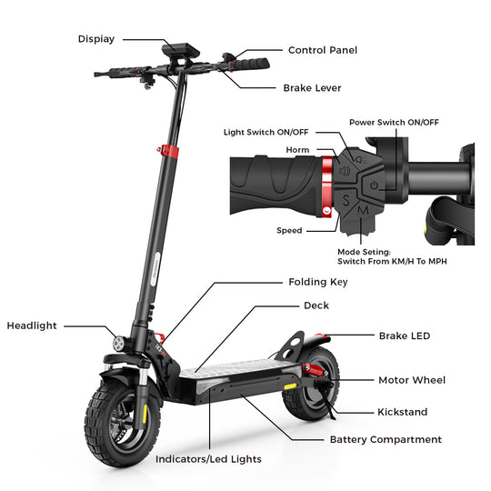 iScooter iX3 800W Off-Road Electric Scooter 40km/h