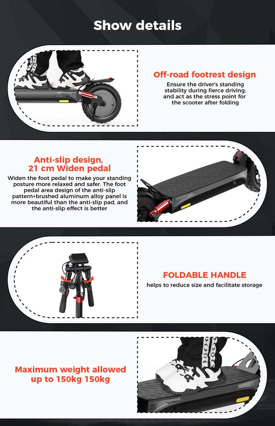iScooter iX4 800W Off-Road Electric Scooter 45km/h