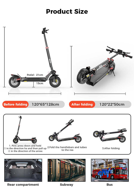 iScooter iX4 800W Off-Road Electric Scooter 45km/h