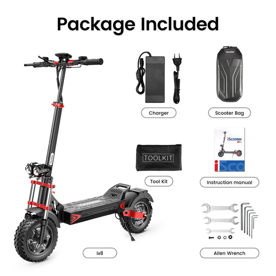 iScooter iX8  1200W*2 Off-Road E-Scooter 60KM/H