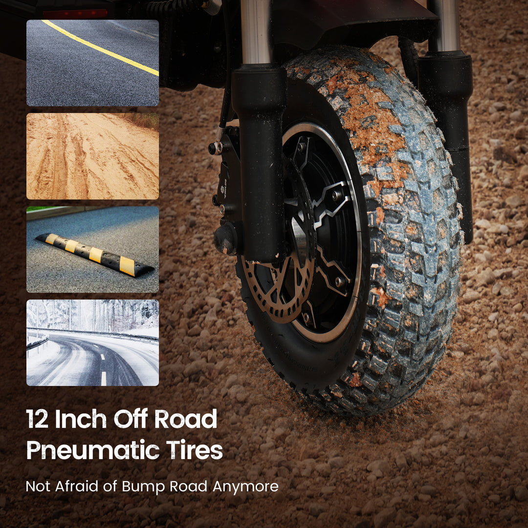 iScooter iX8  1200W*2 Off-Road E-Scooter 60KM/H