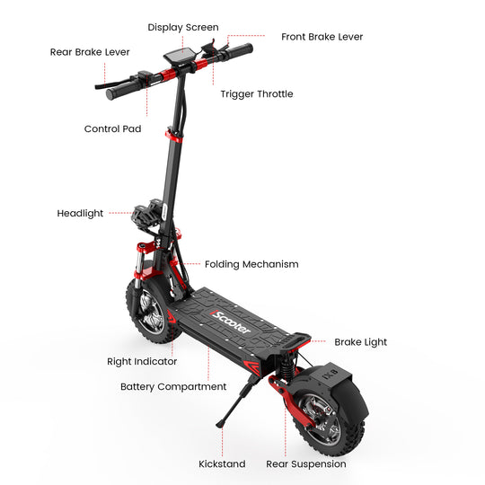 iScooter iX8  1200W*2 Off-Road E-Scooter 60KM/H