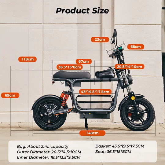 iScooter DX5 With seat City E-scooter