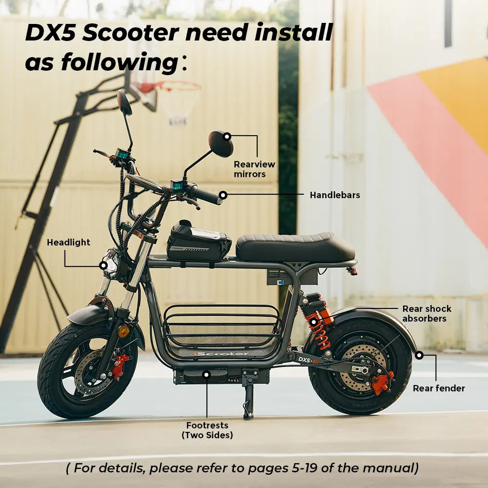 iScooter DX5 With seat City E-scooter