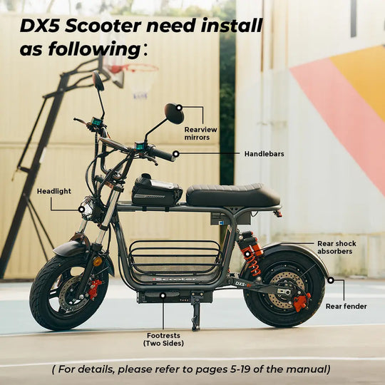 iScooter DX5 With seat City E-scooter
