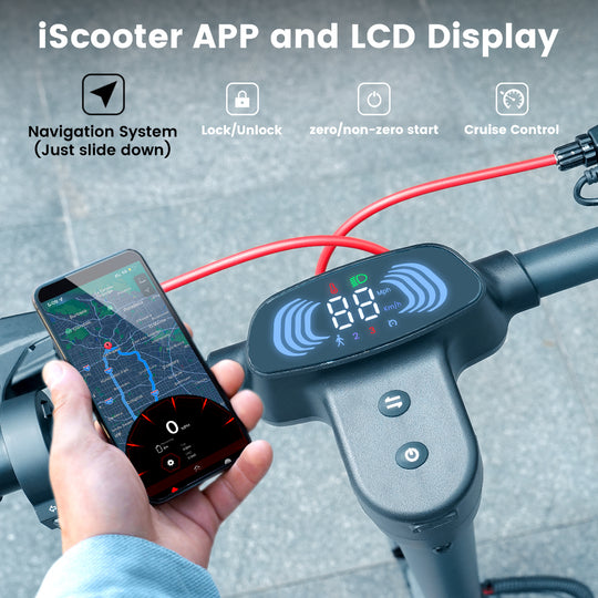iScooter i10 Pro 800W 10 inch electric scooter 60 km max. range Powerful scooters 15 Ah 45 km/h electric scooter