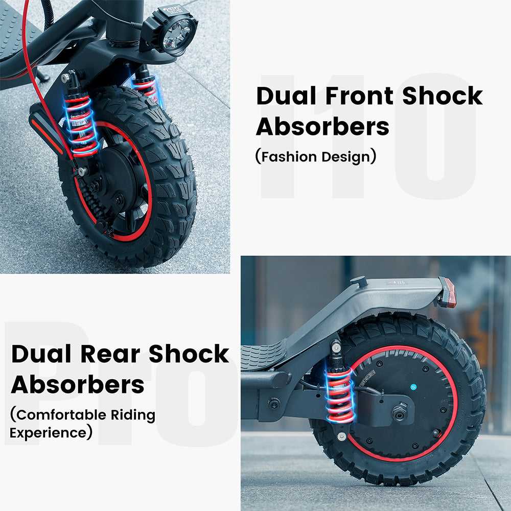 iScooter i10 Pro 800W 10 inch electric scooter 60 km max. range Powerful scooters 15 Ah 45 km/h electric scooter