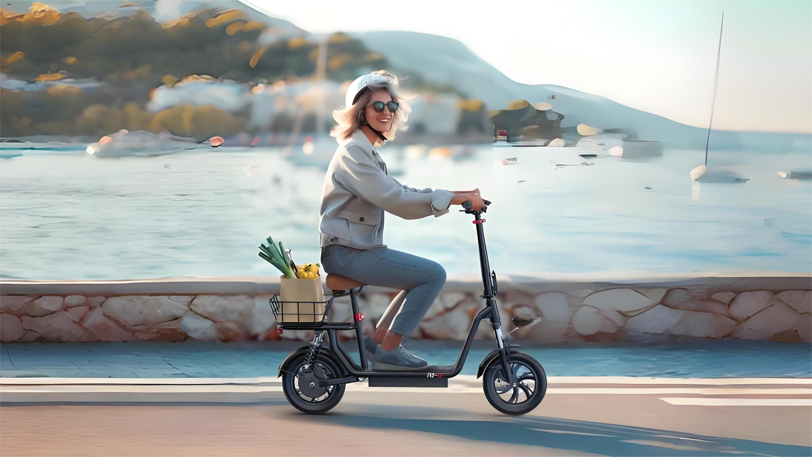 iScooter i12,Electric Scooter,Portable Electric Scooter,Smart Electric Scooter,Eco Scooter,Electric Skateboard for Adults,ong Battery Life Electric Skateboard,Electric scooter with seat