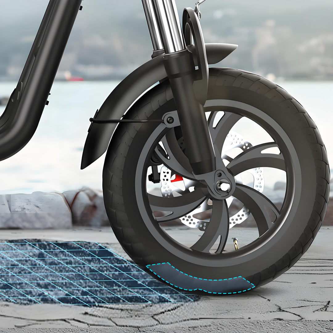 iScooter i12 500W Electric Scooter 12Inch 36v7.5ah Foldable Escooter Electric Scooters 30-35Km Range 25Km/h Speed With Basket