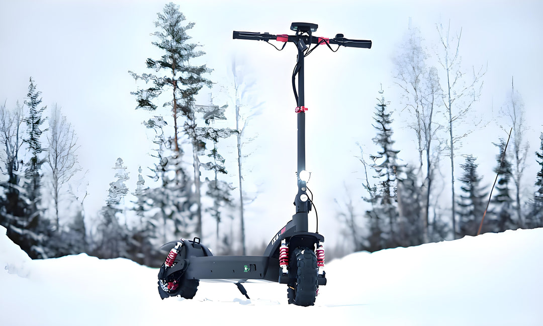 Conquer Winter Trails with the iScooter iX6 Off - road Electric Scooter