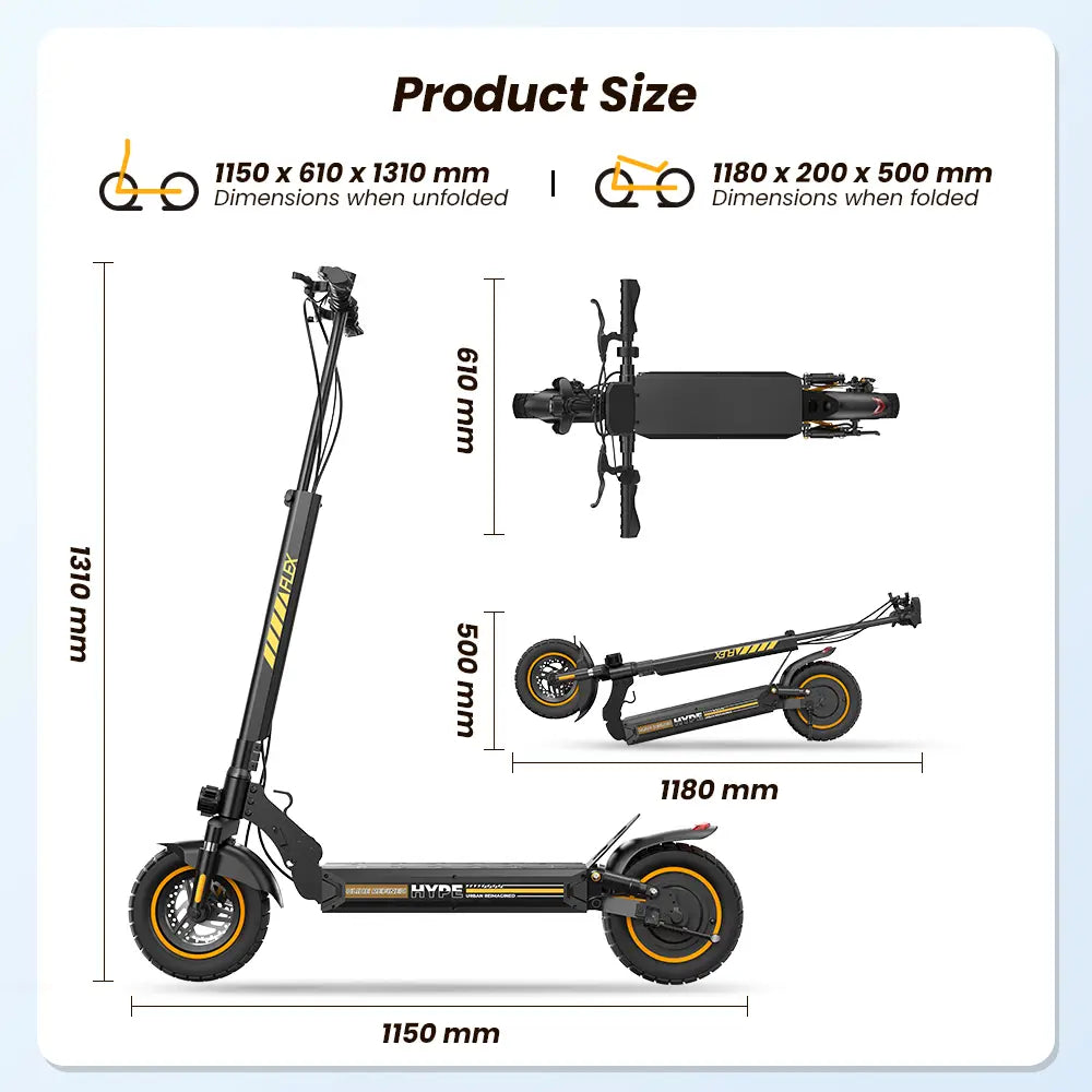iScooter W9 Air Electric Scooter 48V 10Ah Battery 30-40km Range 800W Motor 40km/h Max speed Double suspension 10" Off-road Tires Aldult E-Scooter