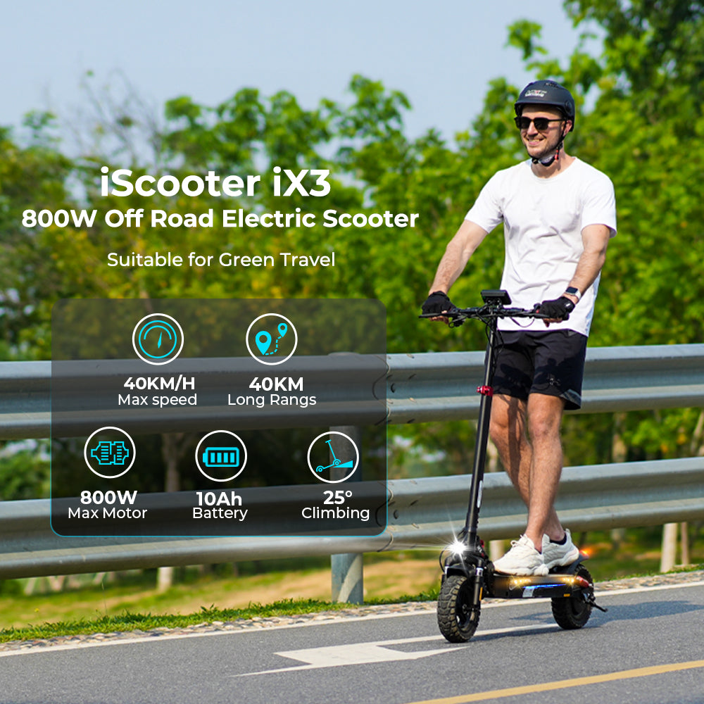 iScooter iX3 800W Off-Road Electric Scooter 40km/h