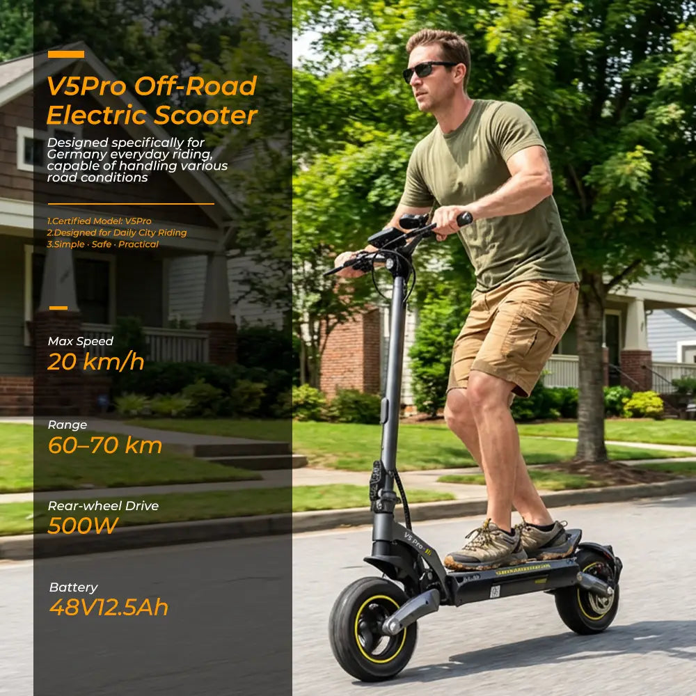 V5 Pro DE-ABE E-scooter