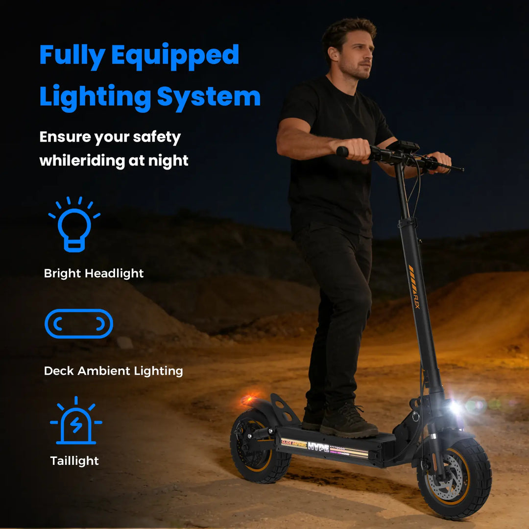 iScooter W9 Air Electric Scooter 48V 10Ah Battery 30-40km Range 800W Motor 40km/h Max speed Double suspension 10" Off-road Tires Aldult E-Scooter