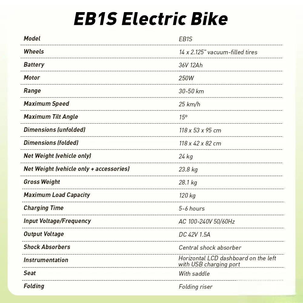 iScooter EB1S City Electric bikes