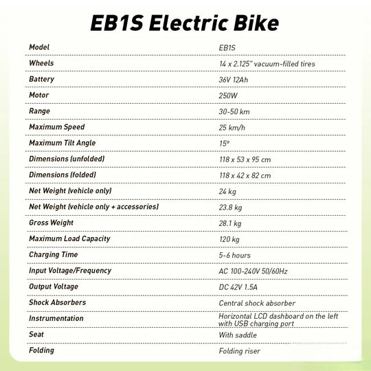 iScooter EB1S City Electric bikes