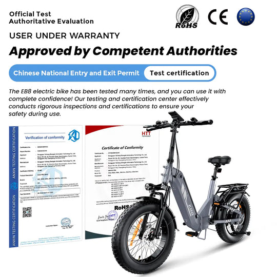 iScooter EB8 Foldable Fat tires E-bike