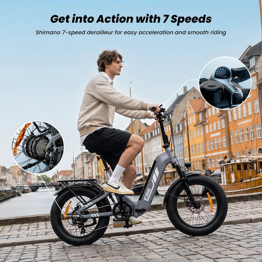 iScooter EB8 Foldable Fat tires E-bike