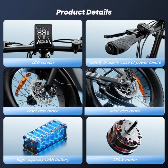 iScooter EB8 Foldable Fat tires E-bike
