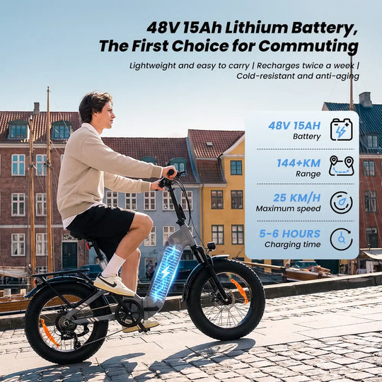 iScooter EB8 Foldable Fat tires E-bike