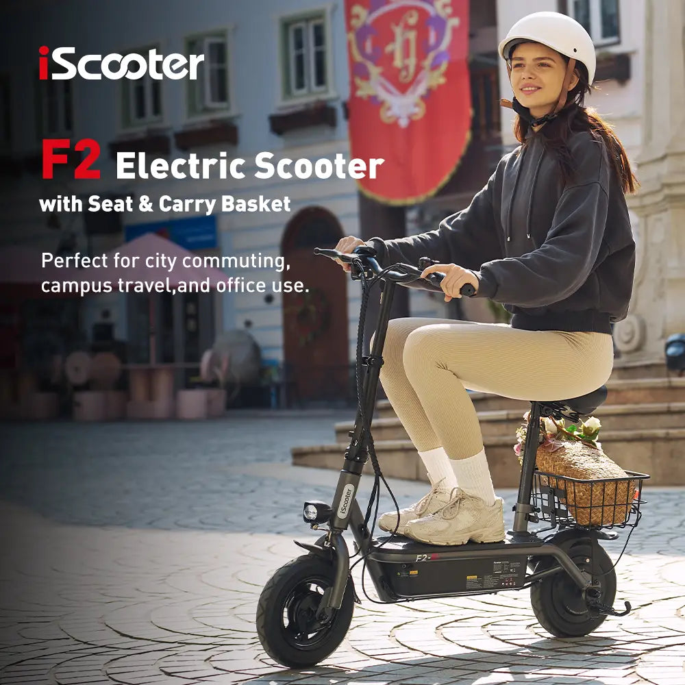 iScooter F2 Seated Electric Scooter 500W 25km/h