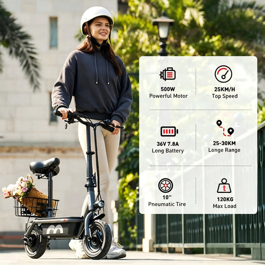 iScooter F2 Seated Electric Scooter 500W 25km/h