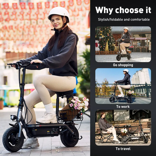 iScooter F2 Seated Electric Scooter 500W 25km/h