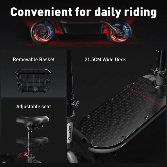 iScooter F2 Seated Electric Scooter 500W 25km/h