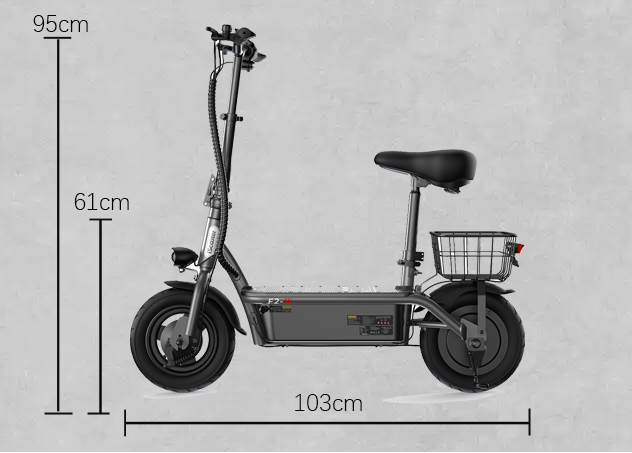 iScooter F2,Electric Scooter,Portable Electric Scooter,Smart Electric Scooter,Eco Scooter,Electric Skateboard for Adults,ong Battery Life Electric Skateboard,Electric scooter with seat