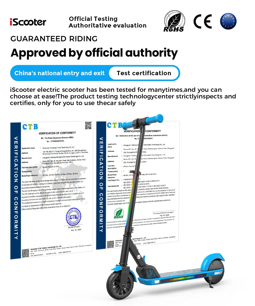 iScooter K4 Kids Electric Scooter