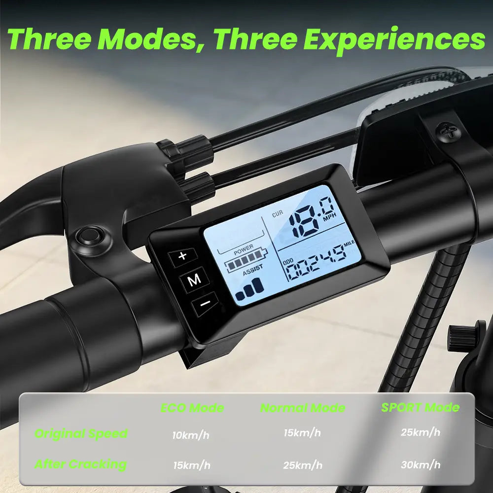 iScooter U4 Foldable E-bike 36V 10.4Ah Battery 55-90km Range 250W Motor 25km/h Speed Front suspension 16" Tires City Electric bicycle.