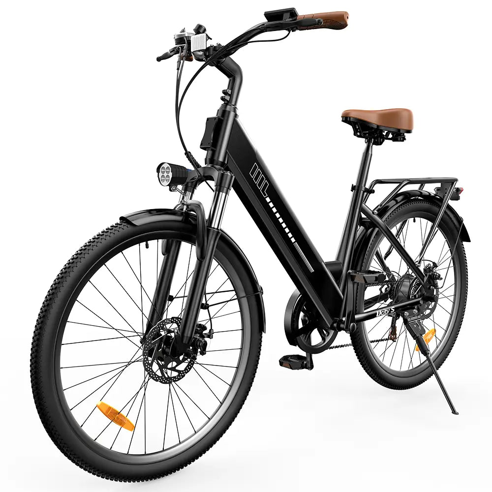 iScooter UcityS City E-bike 36V 13Ah Battery 80-90km Range 250W Motor 25km/h Speed Front suspension 26" Tires Aldult Electric bicycle