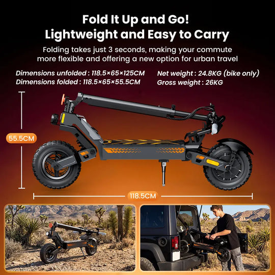 iScooter W10 Off-Road Electric Scooter