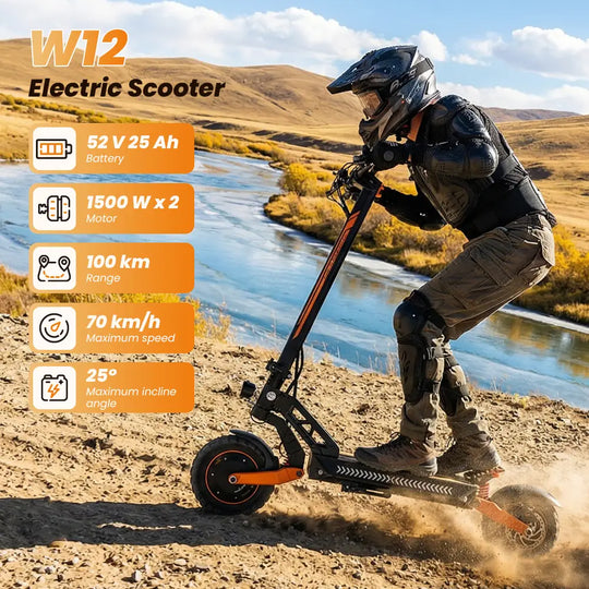 iScooter W12 Dual Motor All-Terrain Electric Scooter