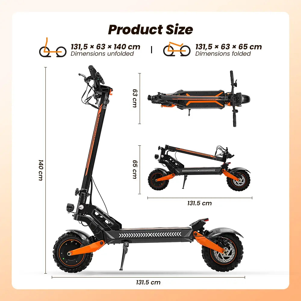 iScooter W12 Dual Motor All-Terrain Electric Scooter