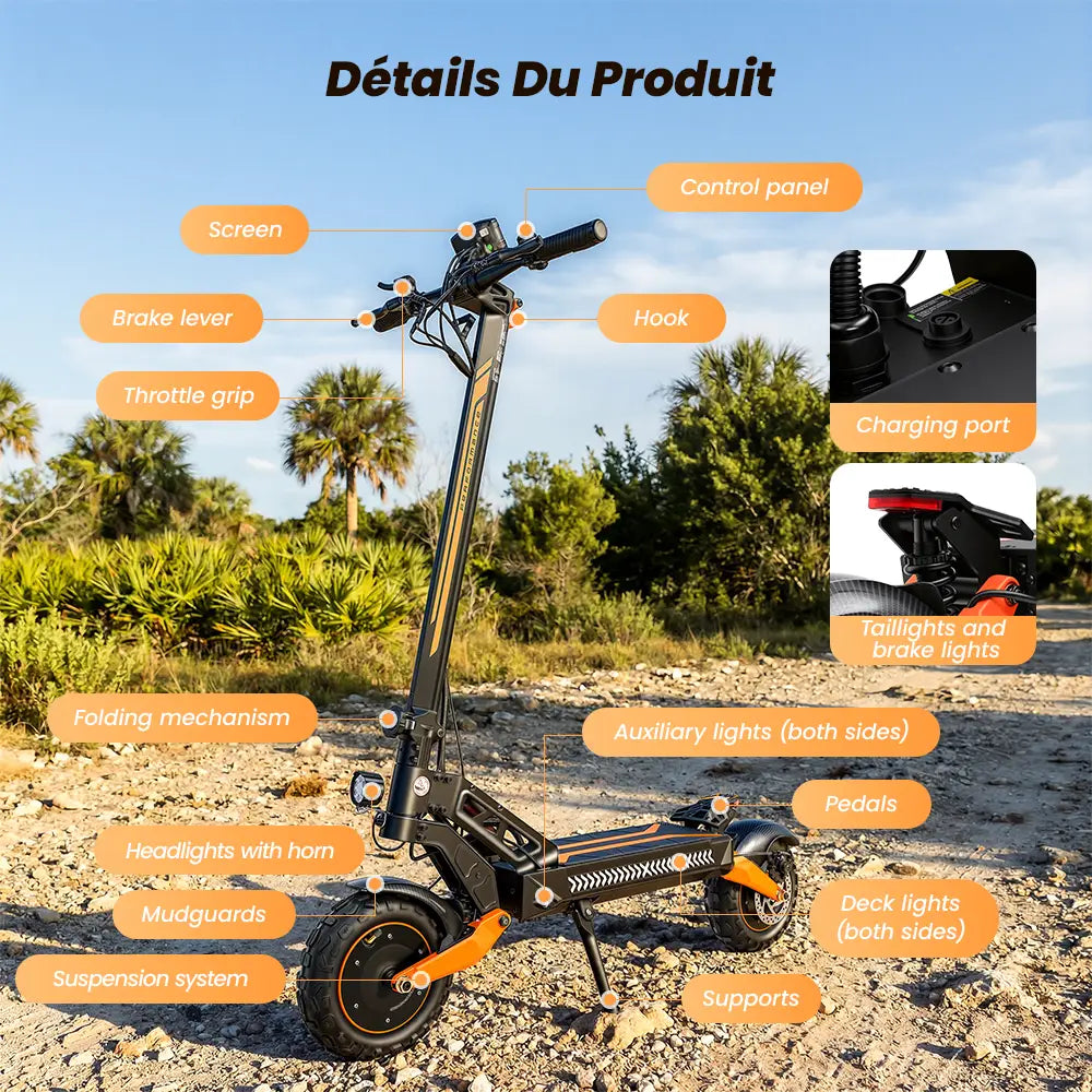 iScooter W12 Dual Motor All-Terrain Electric Scooter