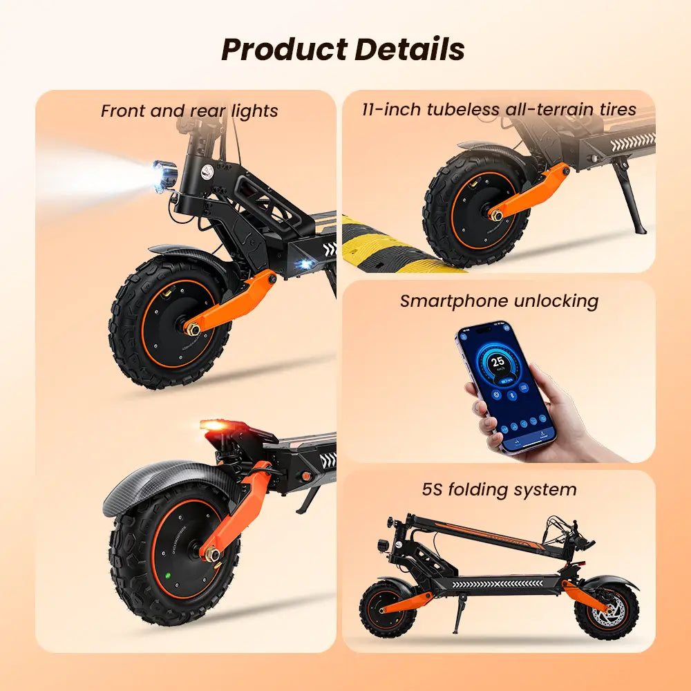 iScooter W12 Dual Motor All-Terrain Electric Scooter