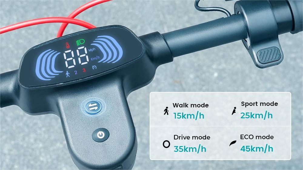 iScooter i10 Pro 800W 10 inch electric scooter 60 km max. range Powerful scooters 15 Ah 45 km/h electric scooter
