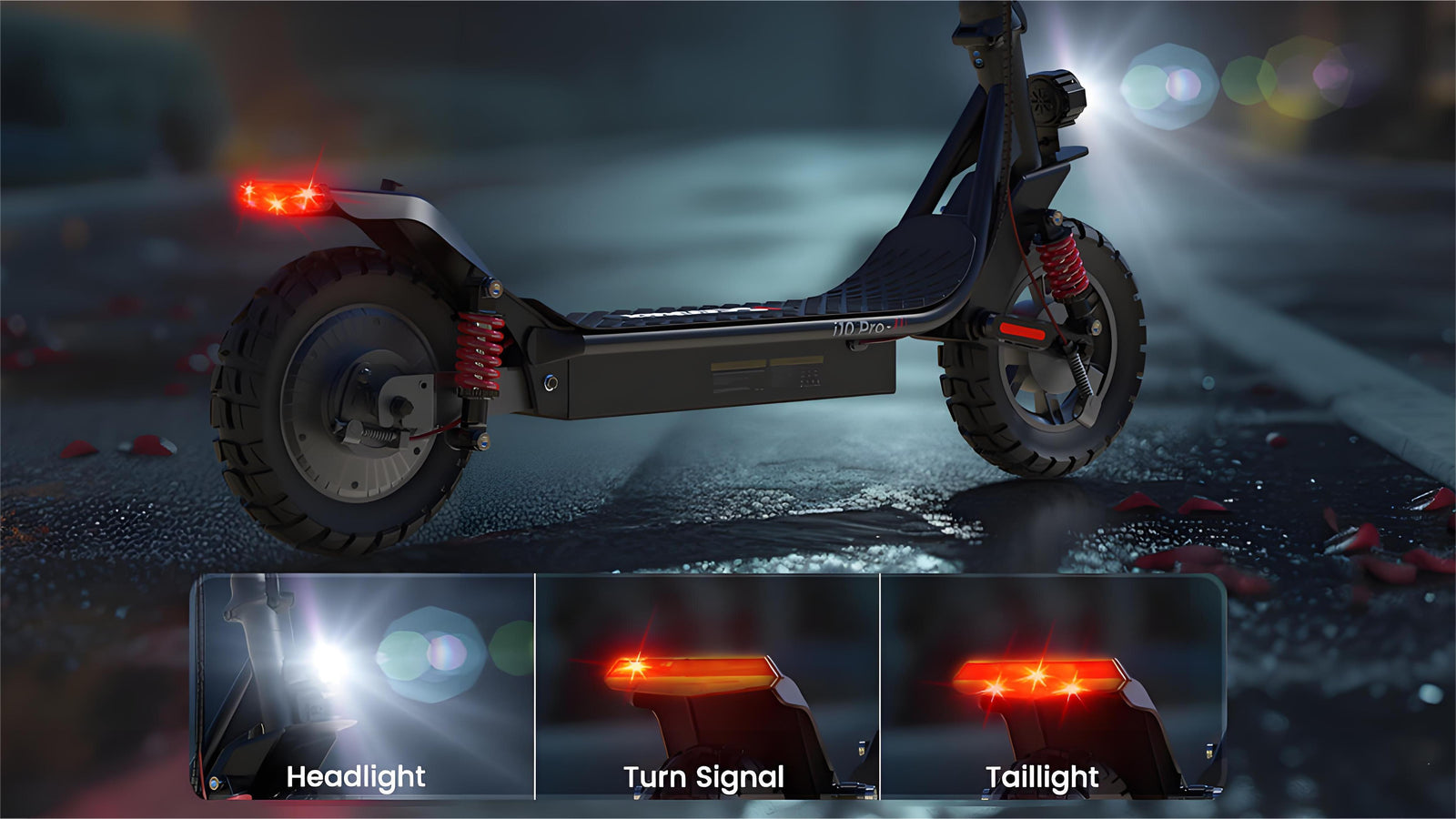iScooter i10 Pro 800W 10 inch electric scooter 60 km max. range Powerful scooters 15 Ah 45 km/h electric scooter