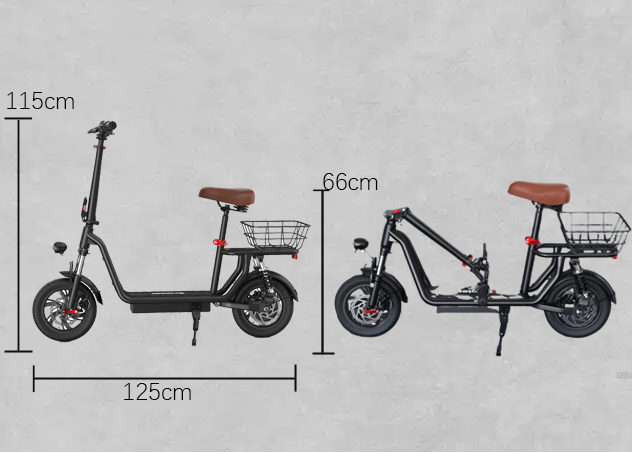 iScooter i12 500W Electric Scooter 12Inch 36v7.5ah Foldable Escooter Electric Scooters 30-35Km Range 25Km/h Speed With Basket