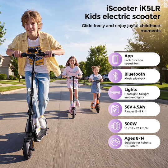 iScooter iK5LR Kids Electric Scooter