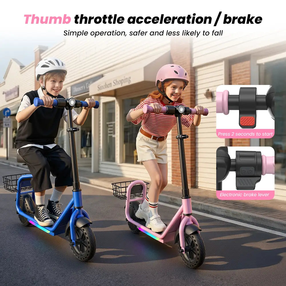 iScooter iK7 Kids Electric Scooter With seat