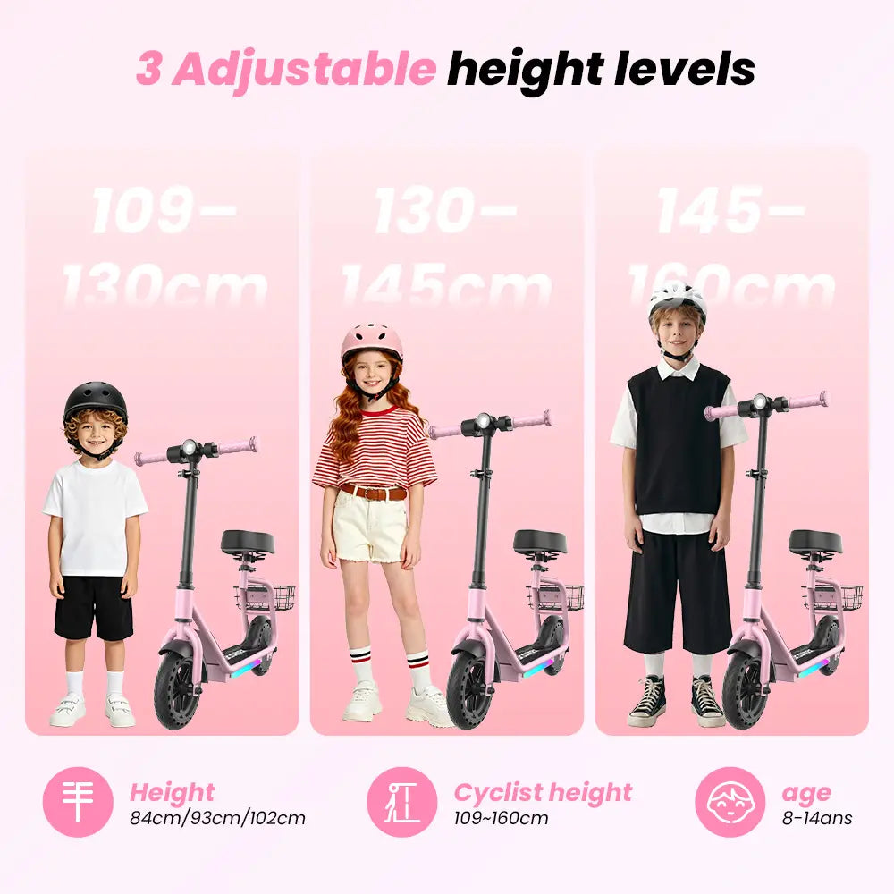 iScooter iK7 Kids Electric Scooter With seat