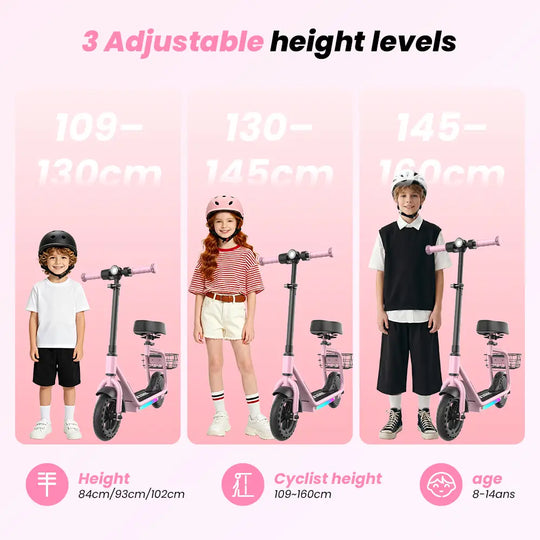 iScooter iK7 Kids Electric Scooter With seat