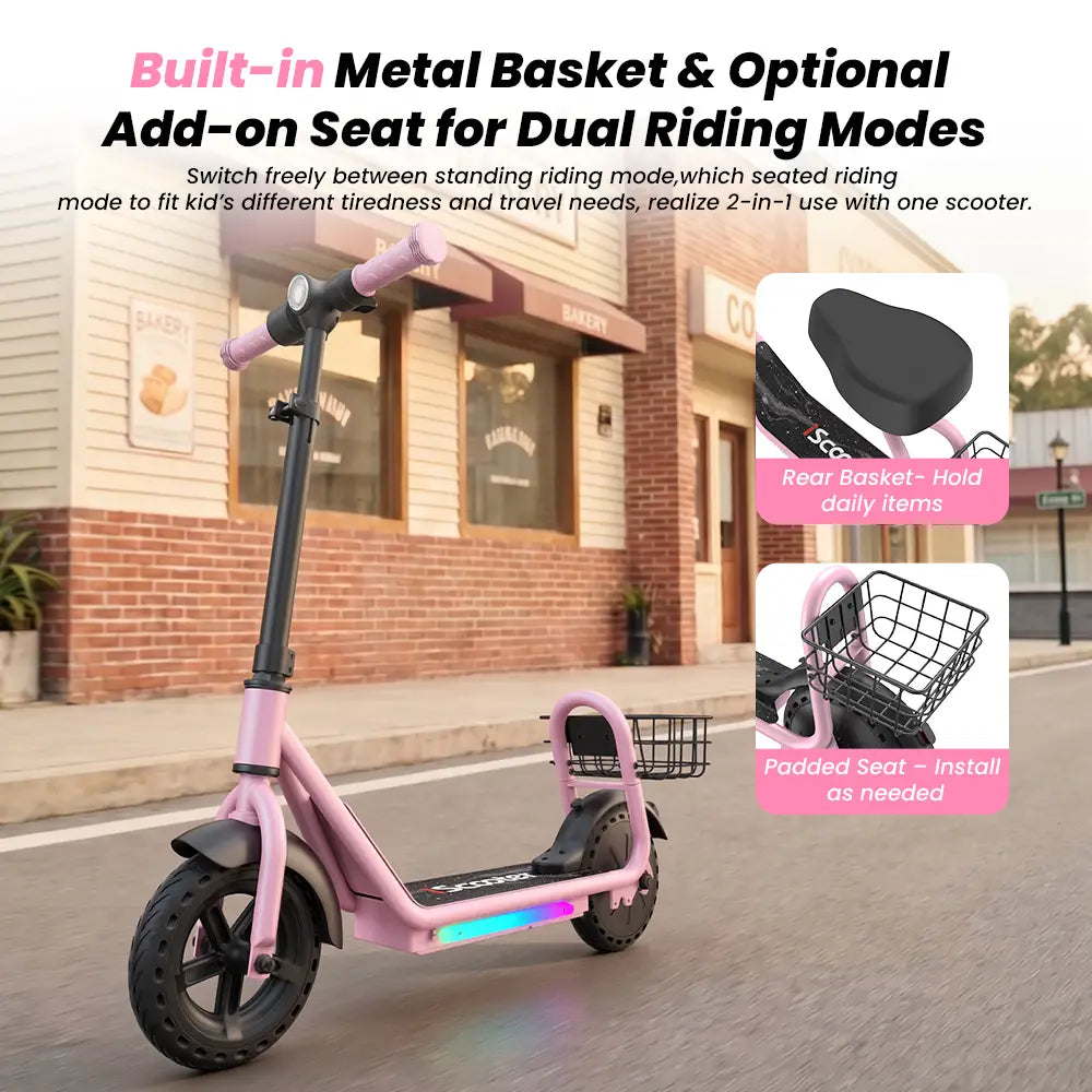 iScooter iK7 Kids Electric Scooter With seat