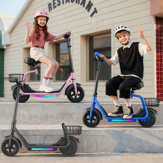 iScooter iK7 Kids Electric Scooter With seat
