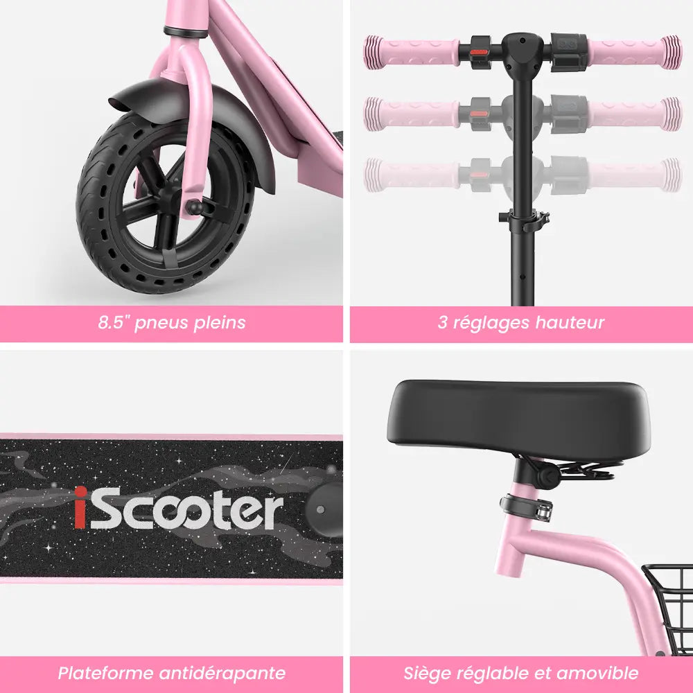 iScooter iK7 Kids Electric Scooter With seat