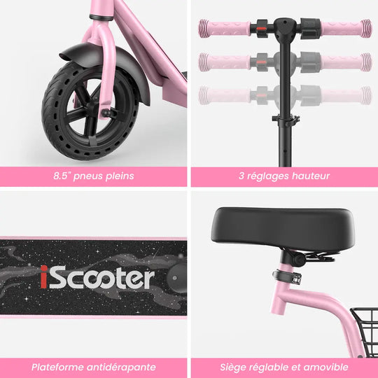 iScooter iK7 Kids Electric Scooter With seat